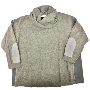 Fabiana Filippi Silk Cashmere Knit Cropped Gray Size L $995